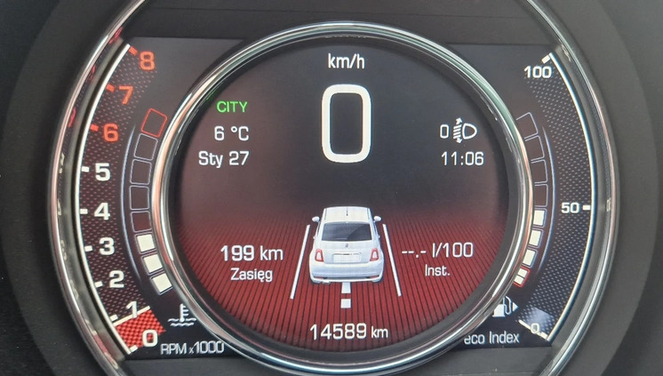 Fiat 500 cena 52000 przebieg: 14500, rok produkcji 2021 z Radomyśl Wielki małe 56